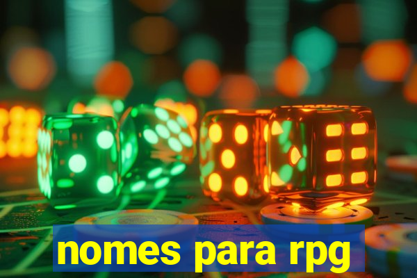 nomes para rpg